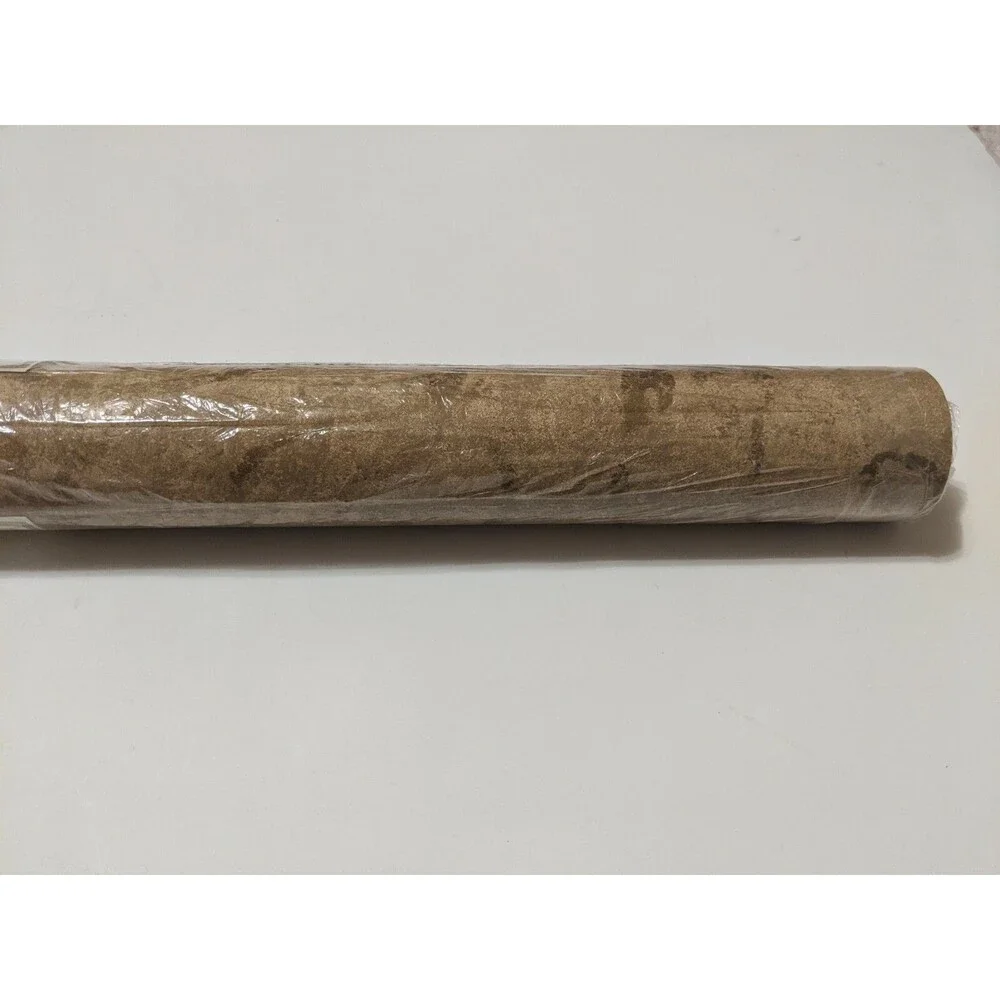 York Wallcoverings Fine Wallpaper One Double Roll 60.75 sq.et Tan & Gold New